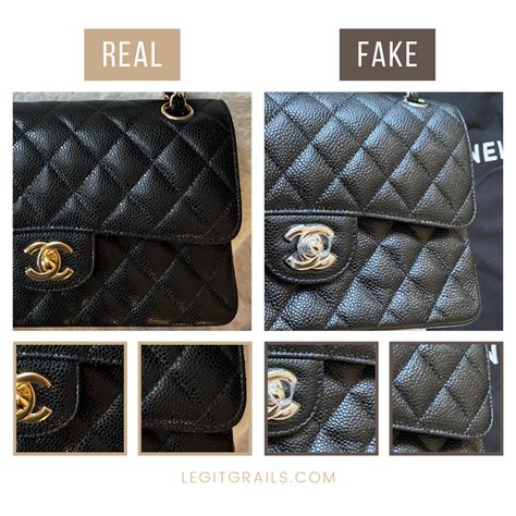 chanel bag vs fake|how to identify chanel bags.